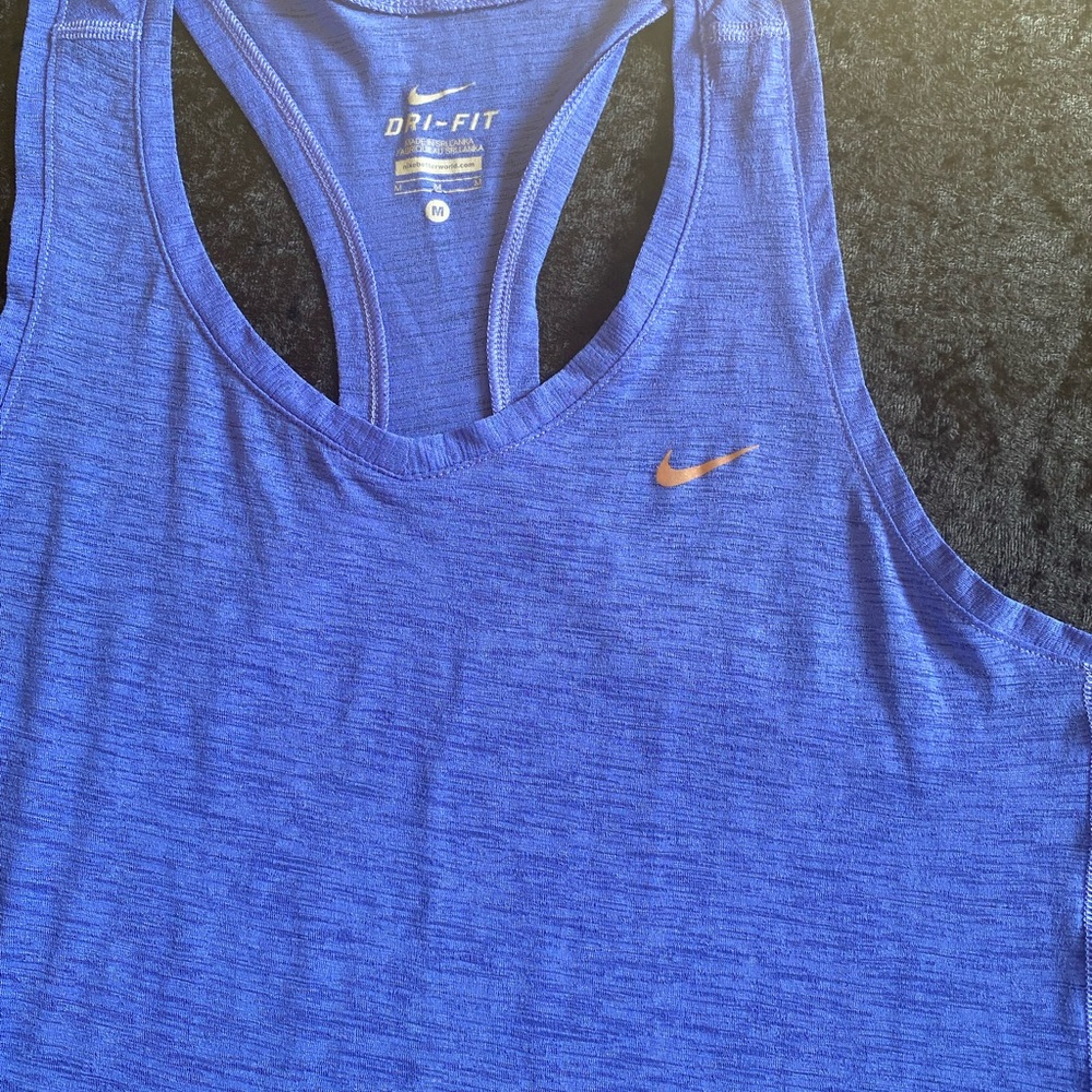 Nike Dri-Fit Heathered Violet Tank Top